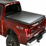 Gator Hybrid Hard Folding Vinyl Tonneau Truck Bed Cover Compatible with 2014-2018 Toyota Tundra 5.5 Ft Bed w/o Deck System