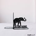 thumbnail image 3 of Craftnamesign Custom Elephant Metal Bookends, Elephant Book Stoppers for Library Office Decor, 3 of 4