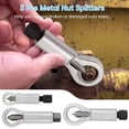 thumbnail image 3 of 3Pcs Separadores de Nut de Metal Nut Splitters, de 3 Tamaños, Rompedores de Nut de Alta Resistencia, Galletas de Nut a Presión Manual, Extractores de Nut Pegados Corrodados, Removedores de Nut para Eliminar Nueces Rotas y Dañadas, 3 of 6