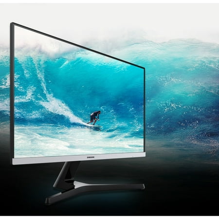 Samsung - 24" LED FHD AMD FreeSync Monitor with bezel-less design (HDMI, D-sub) - Black