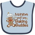 thumbnail image 3 of Inktastic Nonna and I Are Baking Buddies Boys or Girls Baby Bib, 3 of 4