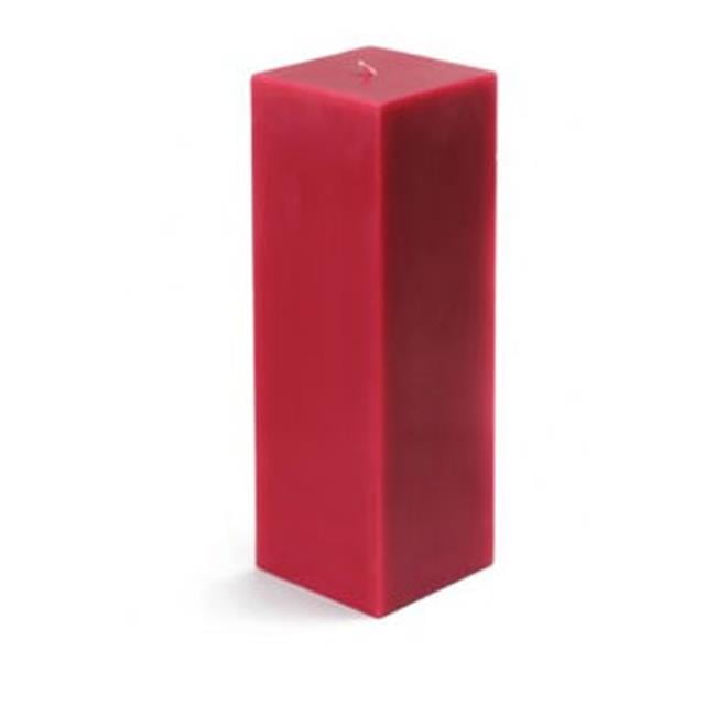 CPZ15312 3 x 9 in. Red Square Pillar Candle 12pcsCase Bulk