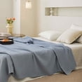 thumbnail image 2 of Manta de algodón Bedsure tamaño king para cama: manta de otoño con tejido de gofre, manta tejida suave, ligera y transpirable para el verano, 2 of 6