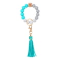 thumbnail image 2 of YYKihy Wristlet Keychain Bracelet Beaded Silicon, Key Ring Bead Bangle For Women Girl, 2 of 2