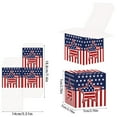 thumbnail image 3 of TOPRenddon 12 Pack Patriotic Favor Boxes - Red White Blue Recyclable Treat Bags for 4th of July, Veterans Day Memorial Independence Party Supplies with USA Flag Design (2.75 Inch Cube Gift Boxes), 3 of 6