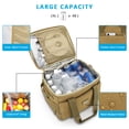 thumbnail image 3 of Hafmall 24L Large Soft-Sided Cooler with Adjustable Shoulder Strap, Khaki, 3 of 7