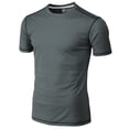thumbnail image 2 of H2H Mens Cool Dry Compression Short Sleeve T-Shirts GRAY US 2XL/Asia 3XL (CMTTS264), 2 of 6