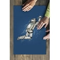 thumbnail image 3 of Astronaut Flying, Vector with Linework (19x27 inches, Premium 500 Piece Jigsaw Puzzle for Adults and Family, Made in USA), 3 of 4