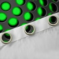 thumbnail image 4 of Geometric Bedroom Blackout Curtains 42"Wx63"L,Neon Black Green Window Curtains 3D Abstract Geometry Honeycomb Curtains & Drapes,Geometrical Beehive Window Treatments 2 Panels, 4 of 6