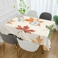 thumbnail image 2 of Yayeee Tablecloths 54" x 54" Rectangle Wrinkle Resistant Party Table Cover, Brown Autumn Leaves, 2 of 8