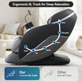 thumbnail image 3 of 2026 Massage Chair,Full Body Zero Gravity with SL Track,Heat, AI Control,12 Auto Programs,Black, 3 of 10