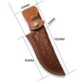 thumbnail image 2 of Kebiory Leather Sheath For Straight Fixed Blade Knife Up To 4" Blade - Brown, 2 of 2