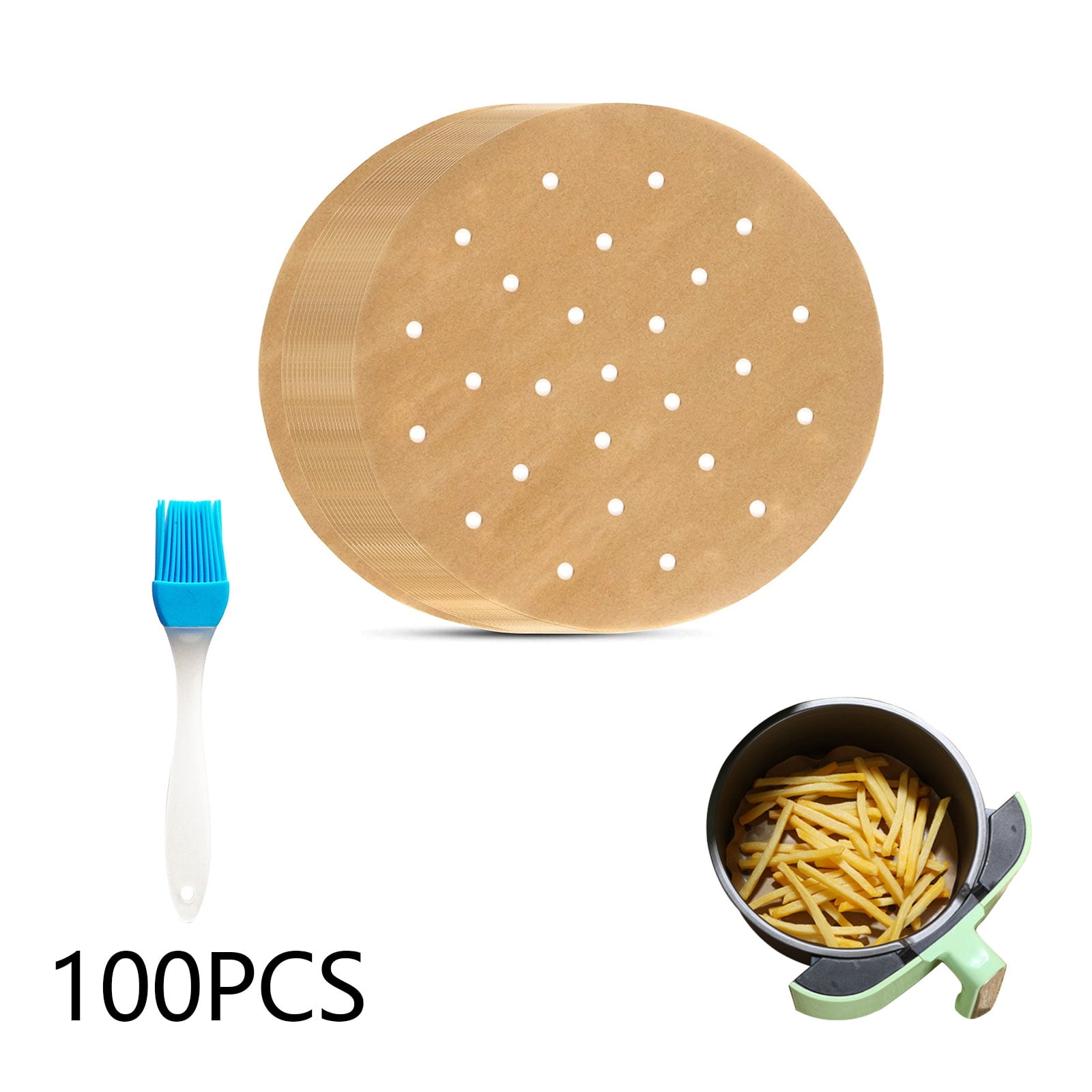 Yuedong Air Fryer Disposable Paper Pads 100 Sheets 1823CM Round