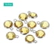 thumbnail image 3 of Cristal Natal Unique Bargains piedra dije Noviembre Colgante Gota cuentas Amarillo Paquete de 10, 3 of 6