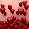 thumbnail image 5 of 50/10 piezas de globos de látex inflables con forma de corazón rojo para decoración de San Valentín, bodas, fiestas, aniversarios, suministros al por mayor, 5 of 5