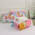 thumbnail image 2 of NTBED Unicorn Twin Comforter Set 5 Pieces Kids Bedding Sets for Girls Star Rainbow Bed in a Bag, 2 of 7