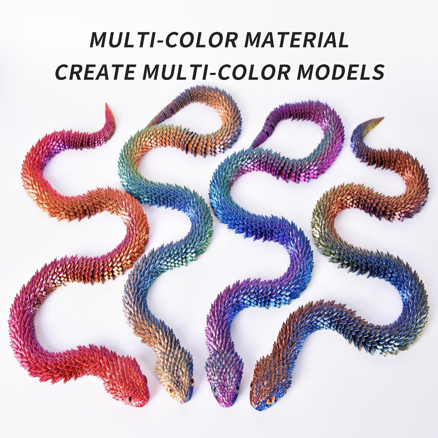 Silk Tricolor PLA 3D Printer Filament 1.75mm Shiny Multi-Color Change by Angle Filament 3D Printing PLA Filament Dimensional Accuracy +/- 0.02mm 250g*4