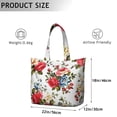 thumbnail image 5 of Flower Women's Large Weekend Travel Bag Moving Canvas Handbag Thick Double Layer Beach Weekend Travel Unisex Hospital Maternity Delivery with Toiletry Waterproof, 5 of 5