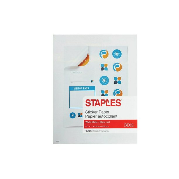 Staples Sticker Paper 70972 490429 Walmart Com Staples Sticker Paper 70972 490429 Walmart Com