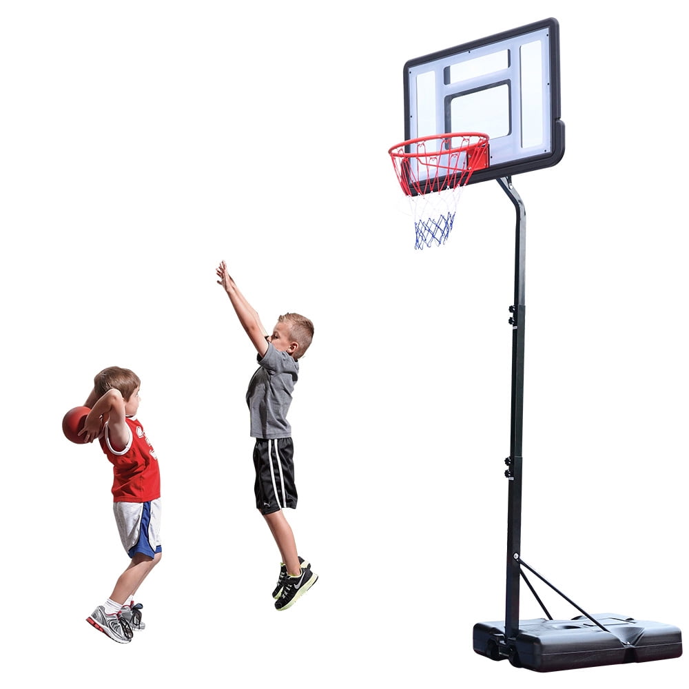 Outdoor Basketball Hoop Stand, Sesslife 7ft8.5ft Height Adjustable Portable Basketball System w