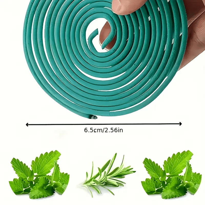 Natural Lemongrass Scent 40pcs Citronella Incense Coils with Holder - Outdoor, Poolside, Patio, Porch, Deck, Camping & Hiking Us