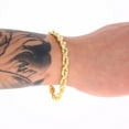 thumbnail image 3 of Nuragold 10K Real Yellow Gold Rope Diamond Cut Chain Bracelet 7"-9" (2mm-10mm) Italian Jewelry for Men & Women, 3 of 22