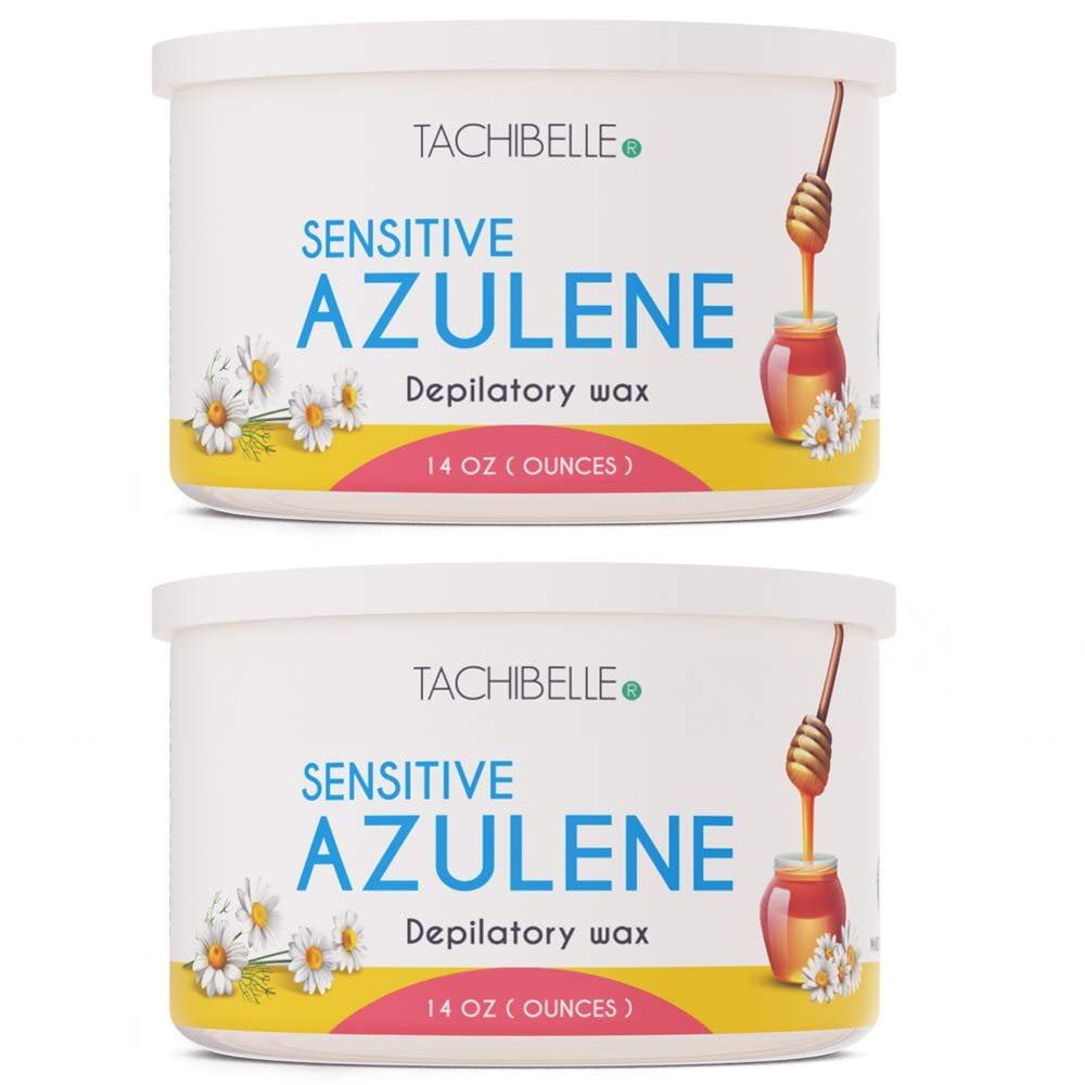Tachibelle Depilatory Wax Sensitive Azulene Wax 14 Oz Professional Hair Removal Made in Italy
