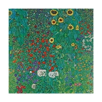 Trademark Fine Art 'Farm Garden With Sunflowers' Canvas Art by Masters Collection