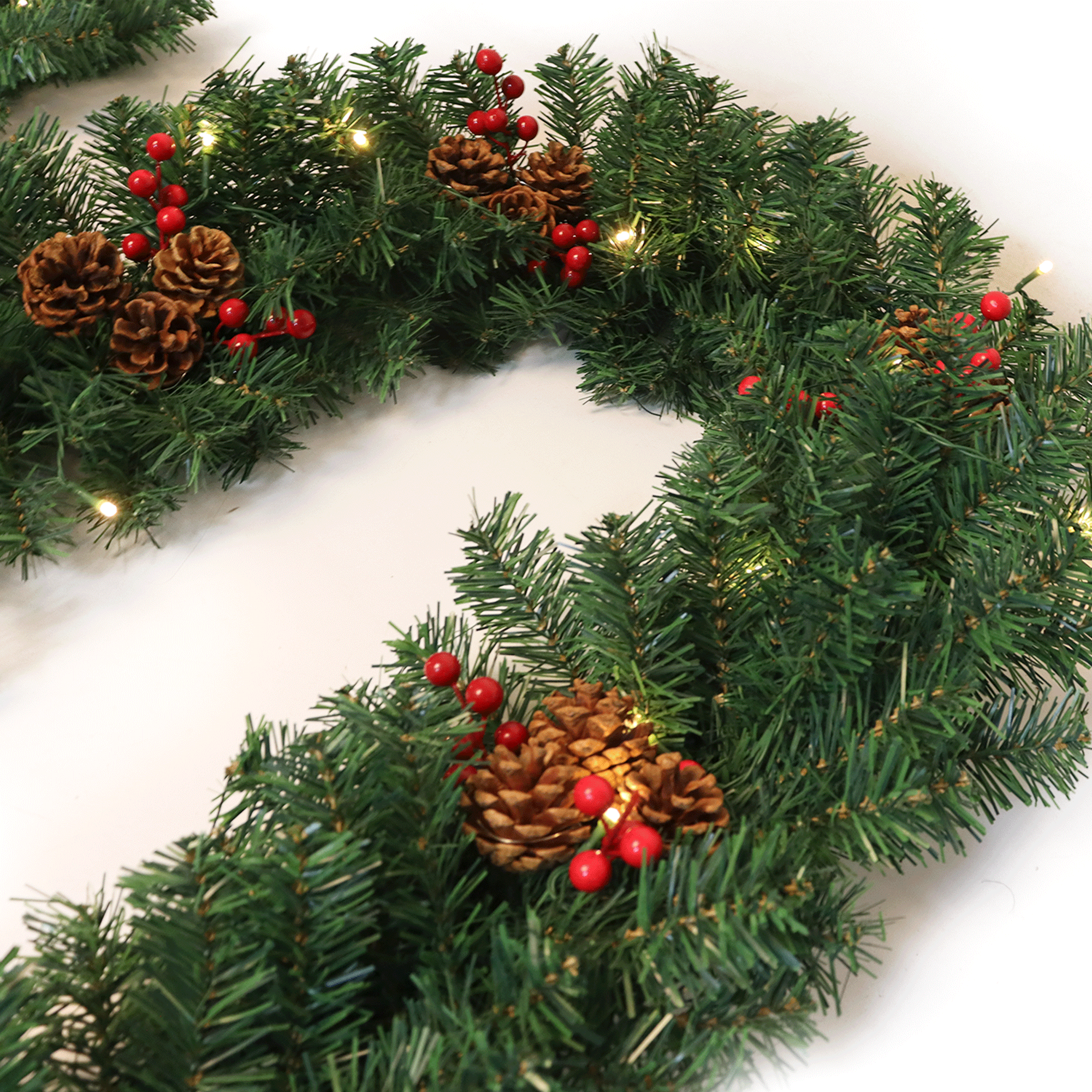 Yexmas 9ft Pre-Lit Christmas Garland with 45 LED Lights photo 2