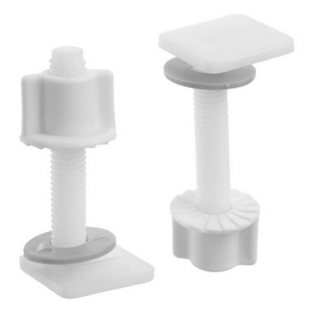 

Ana Plastic Toilet Seat Hinge Repair Bolts + Fitting Screws +Washers Kit Accessories