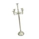 thumbnail image 2 of Candelabro de 5 brazos, candelabro de Metal, adorno de escritorio, candelabro de estilo europeo para mesa de comedor de boda, Base estable y Plateado 23x73cm, 2 of 8
