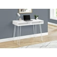 thumbnail image 3 of Monarch Specialties Computer Desk, Home Office, Laptop, Left, Right Set-up, Storage Drawers, 40"l, Work, Metal, Laminate, White, Contemporary, Modern, 3 of 4