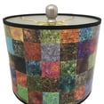 thumbnail image 4 of Royal Designs 28" Crystal and Brushed Nickel Buffet Lamp with Colorful Patchwork Design Hard Back Lamp Shade, Set of 2, 4 of 6