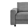thumbnail image 6 of Modern Contemporary Upholstered Corduroy Plush Tufted Chair, Grey, 6 of 8