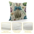 thumbnail image 4 of Easter Pillow Covers Set of Easter Bunny Eggs Floral Rabbit Pillows Decorative Throw Pillows Cushion Case Farmhouse Decor for Couch Sofa, 4 of 5