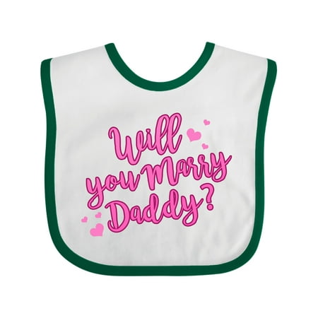 

Inktastic Will You Marry Daddy Gift Baby Boy or Baby Girl Bib