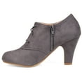 thumbnail image 3 of Journee Womens Leona Inside Zip Block Heel Booties, Widths Available, 3 of 10