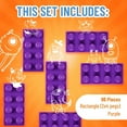 thumbnail image 4 of Strictly Briks Classic Bricks Starter Kit, Purple, 96 Pieces, 2x4 Studs, Building Creative Play Set for Ages 3 and Up, 100% Compatible with All Major Brick Brands, 4 of 7