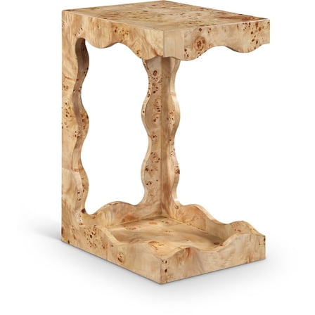 Meridian Furniture Vassa Natural Burl Veneer End Table