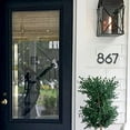thumbnail image 5 of NACH Floating Mount Aluminum Home Address Number 3, Sleek Rounded Metal Modern House Numbers, 5 inch, Black Gun Metal, HH-RND5-GMT-3, 5 of 5