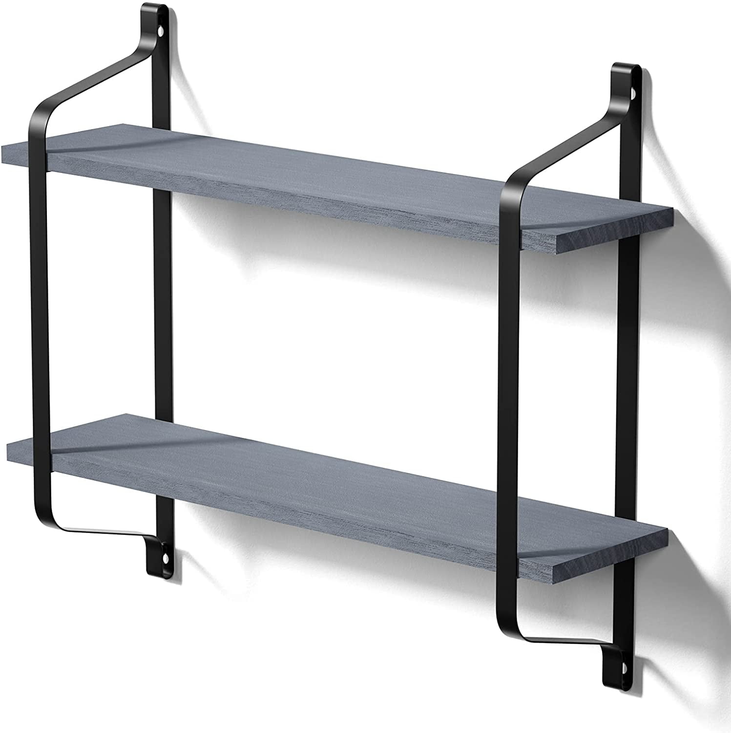 Floating Shelves Wall Mounted Industrial Wood Wall Shelves for Pantry