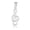 White, variant on Solid Gold Treble Clef (10K White Gold, Pendant with 16" chain)