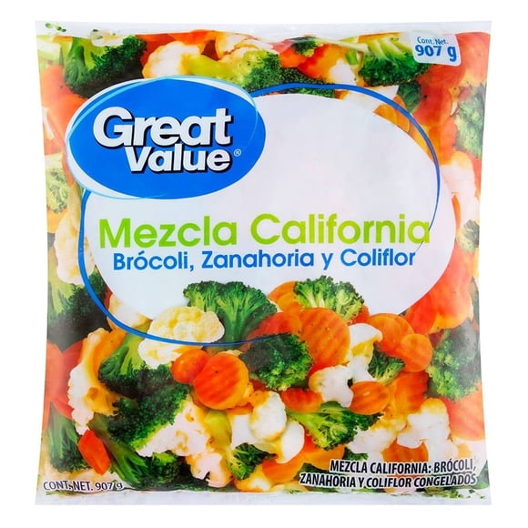 Mezcla california Great Value congelados 907 g