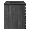 thumbnail image 3 of Modway Render 30" MDF Wood Wall-Mount Bathroom Vanity in Charcoal/Black, 3 of 4