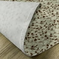 thumbnail image 5 of Ambesonne Abstract Place Mats Set of 4, Florals Bud Swirls, Standard Size, Brown and Khaki, 5 of 6