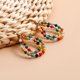 thumbnail image 1 of unbranded 1Par Pendientes Colgantes De Con Doblados Y Doradas Para Y, 1 of 7