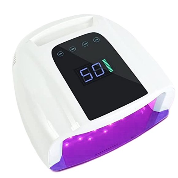 96W Rechargeable Nail Lamp Gel Polish Dryer UV Light For Nails Manicure Light Wireless Nail UV LED Lamp ,High Power