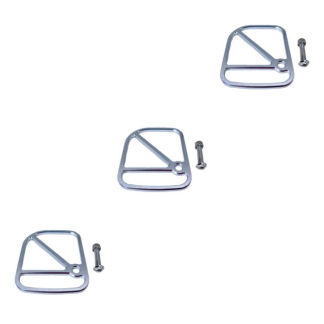 ZheElen Alloy Brake Cable Housing Line Shield Fender Disc for silver 6x5x0.2cm 3Set