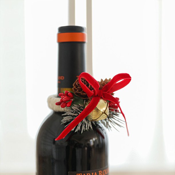 Xihbxyly Ofertas de Liquidación Disposición de La Hebilla de La Escena de La Mesa Navideña Campana Del Árbol de Navidad Fruta Roja Piña Decoración de Hebilla Decorativa