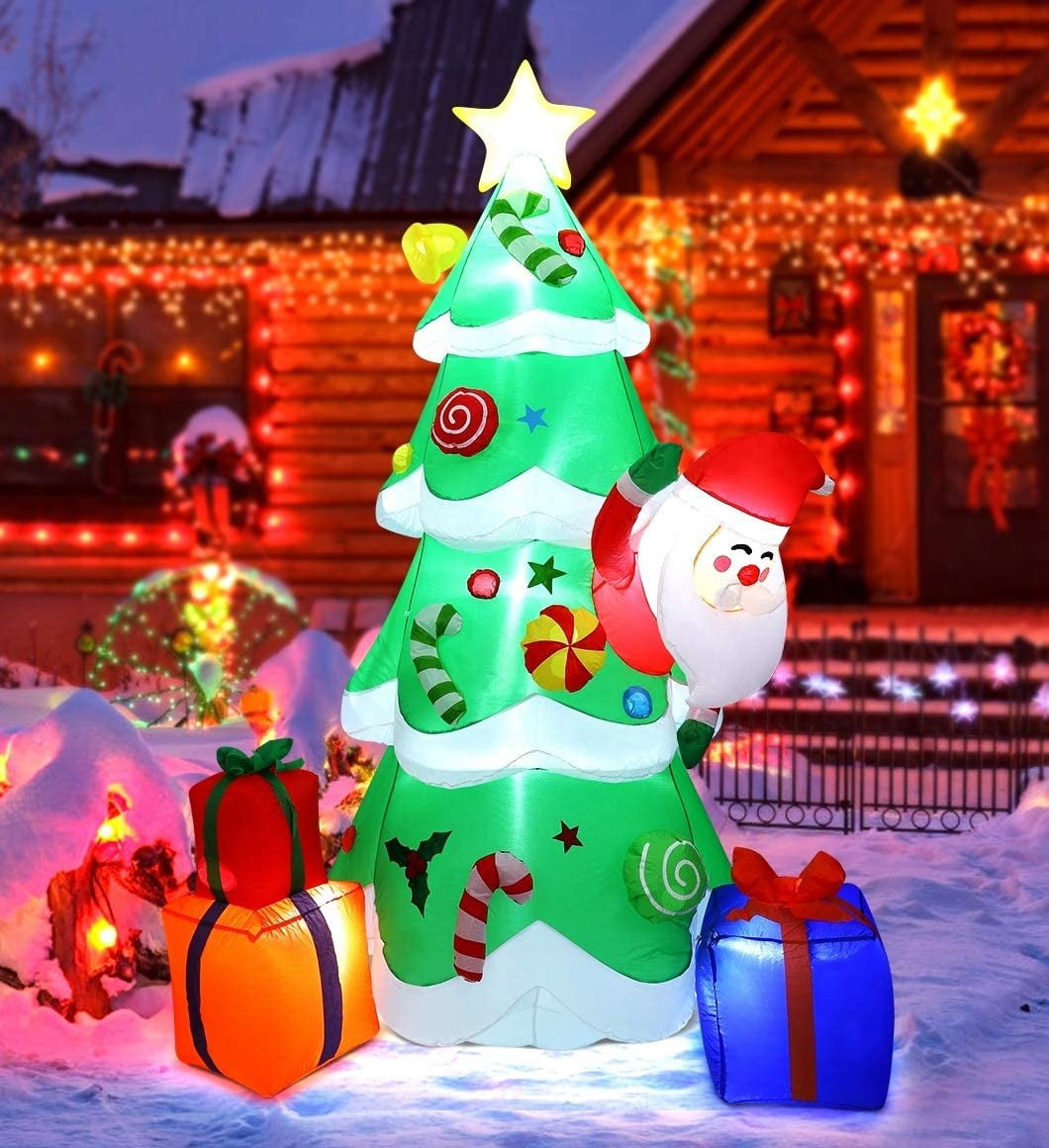 DecorX Christmas Inflatables 7ft Christmas Decorations Outdoor